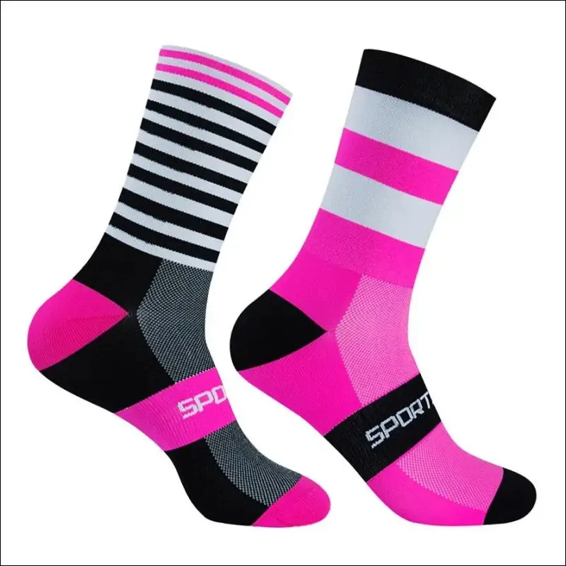 Professional knee-high cycling socks for men | high quality outdoor sports socks | timubike