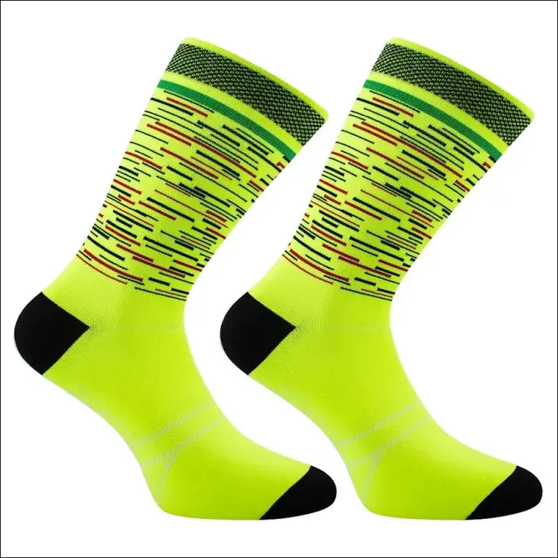 Professional knee-high cycling socks for men | high quality outdoor sports socks | timubike