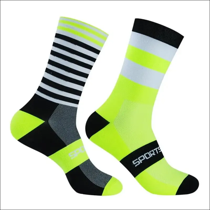 Professional knee-high cycling socks for men | high quality outdoor sports socks | timubike