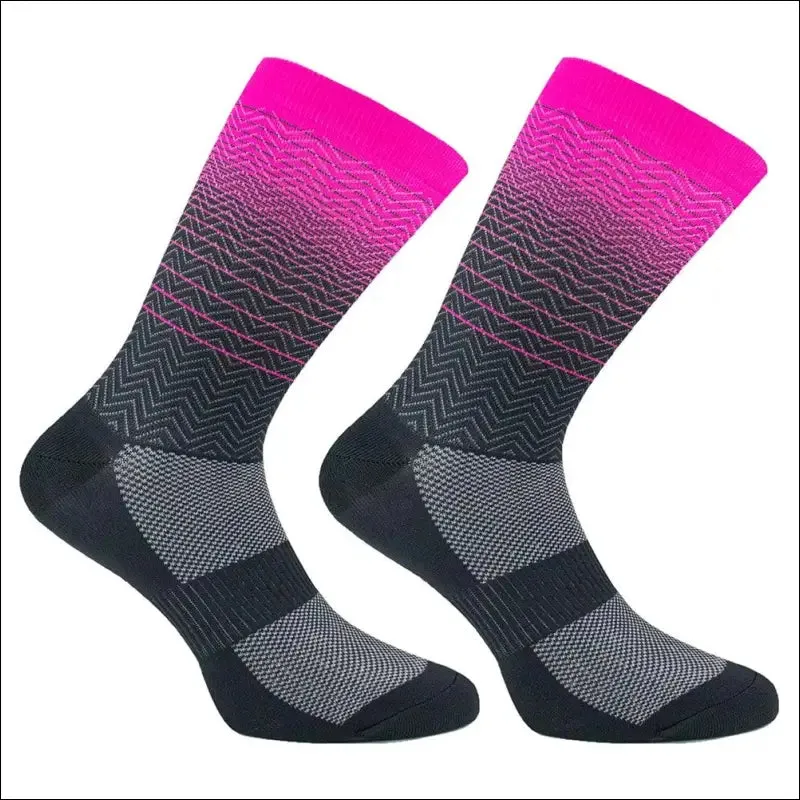 Professional knee-high cycling socks for men | high quality outdoor sports socks | timubike