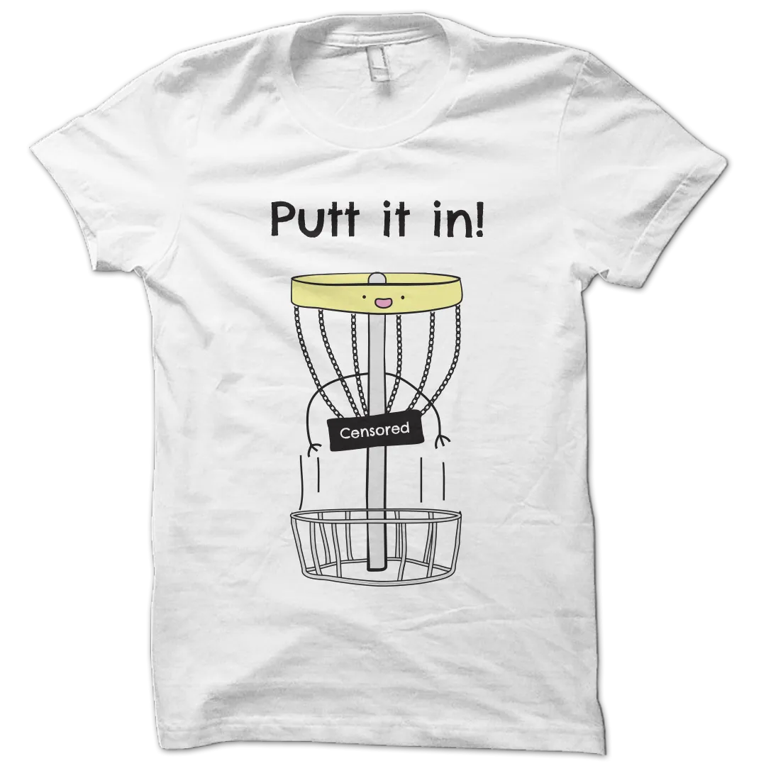 Putt it in disc golf tee