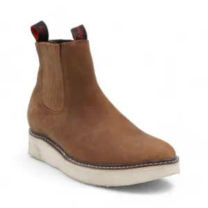 Rayado Men's Brown Leather Short Boots