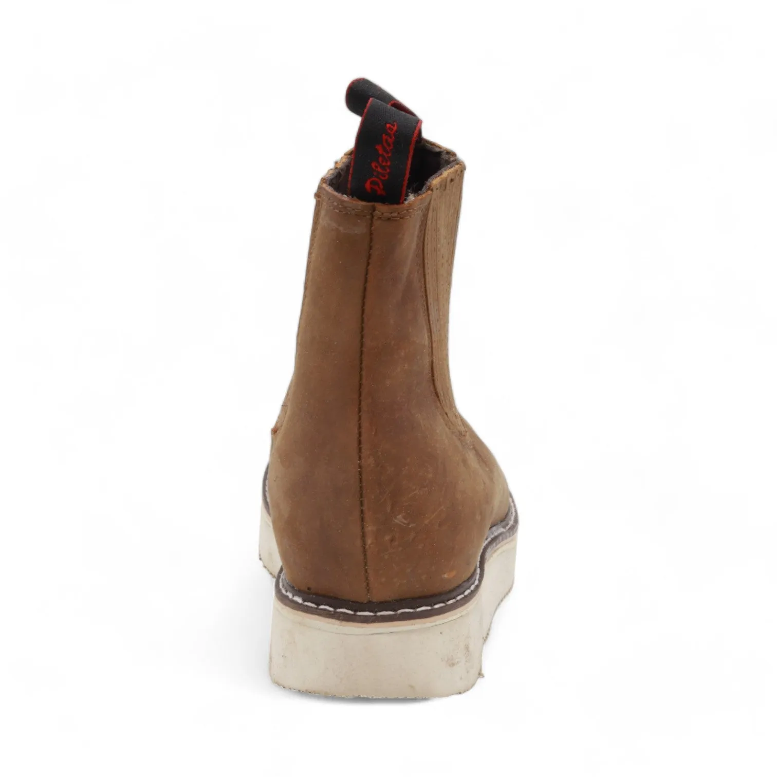 Rayado Men's Brown Leather Short Boots