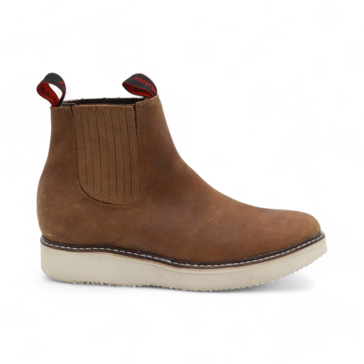 Rayado Men's Brown Leather Short Boots