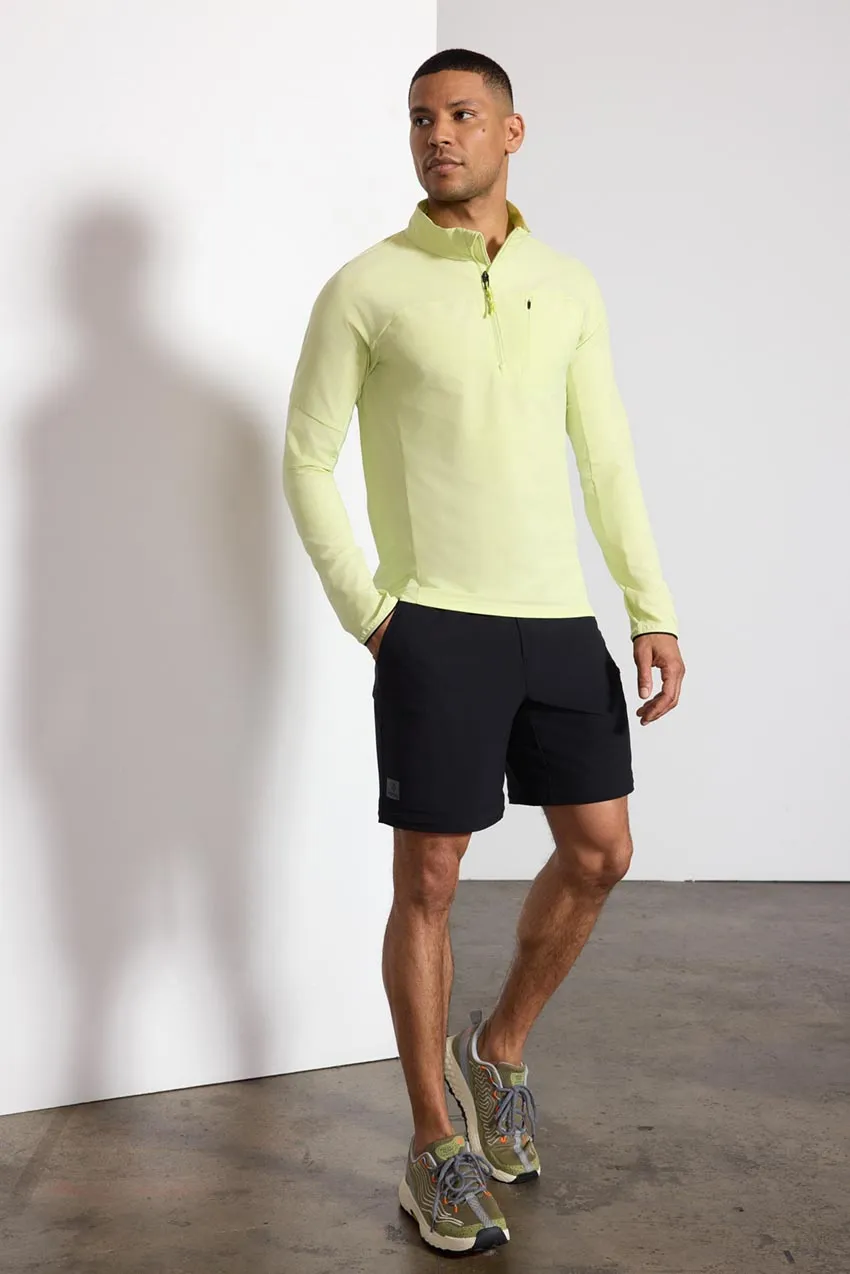 Rove 1/2 Zip - Shadow Lime