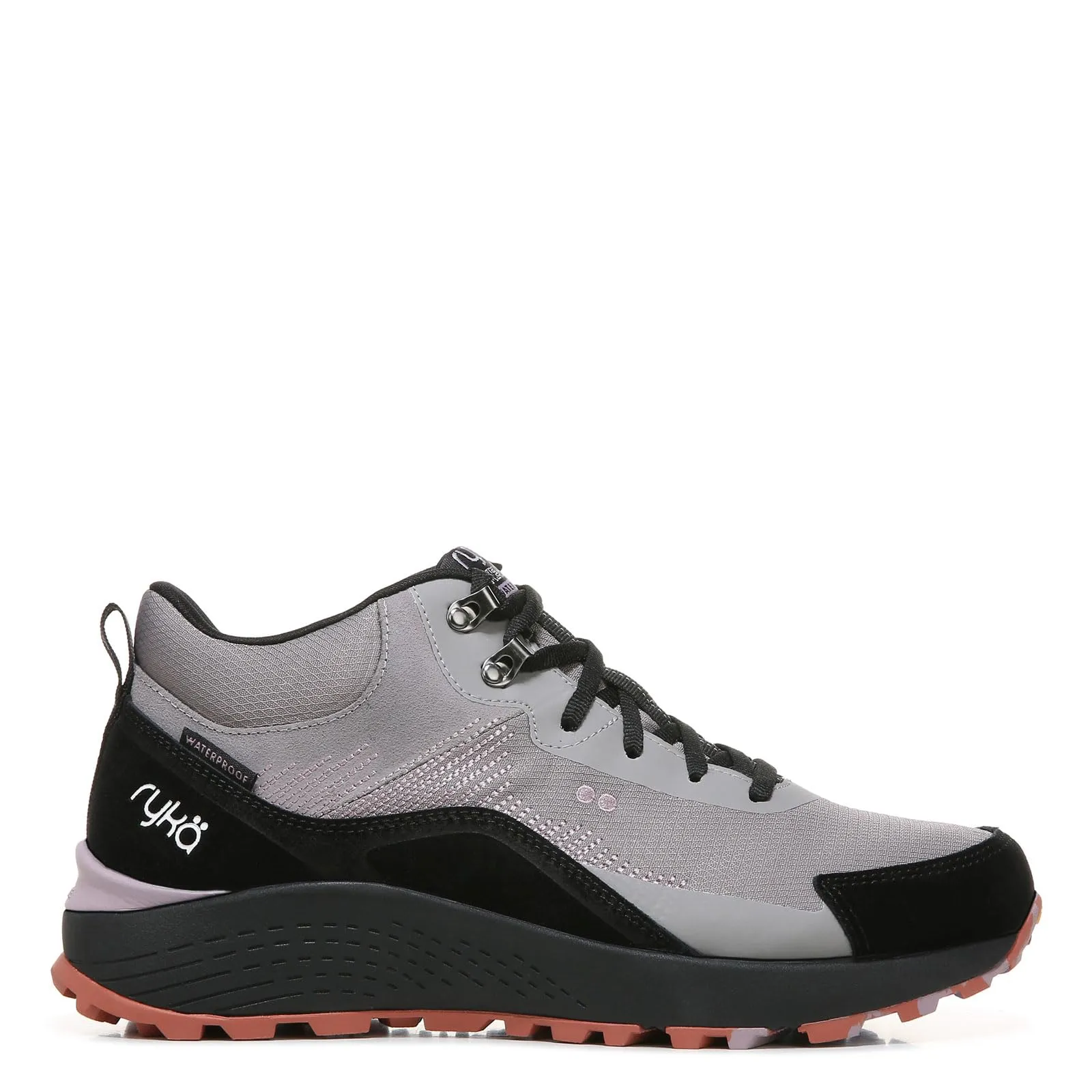 Ryka Women's Kenai Mid WP Waterproof Hiking Boot Grey Sky 6.5 M