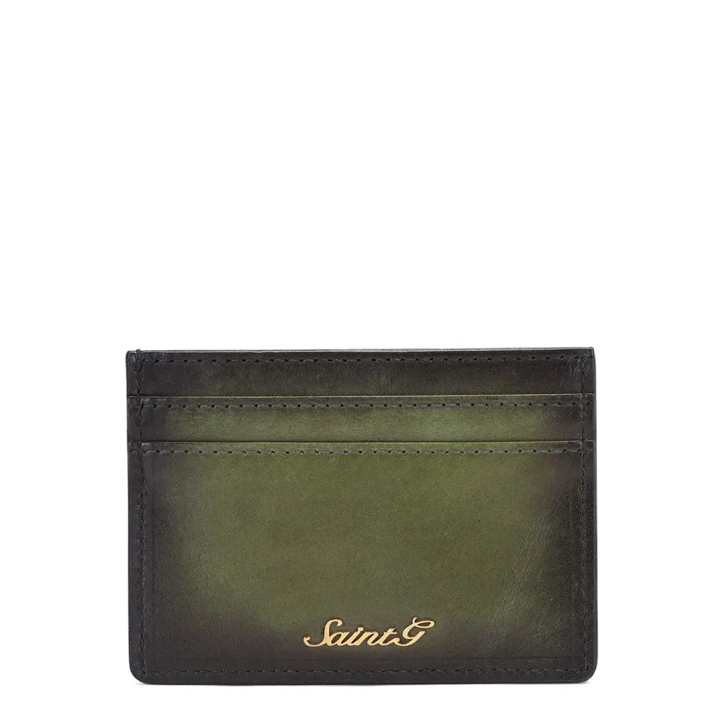 Saint Agostino Two Color Toned Olive Leather With Set