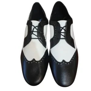 Sipadance Black and White Wingtip Oxford Dance Shoes