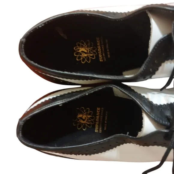 Sipadance Black and White Wingtip Oxford Dance Shoes