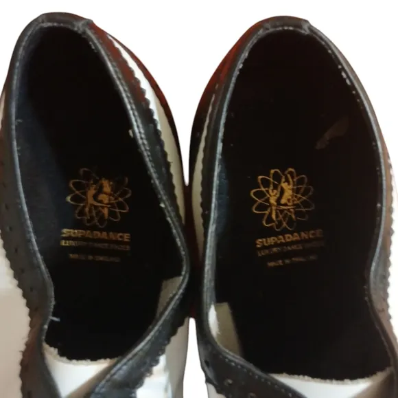 Sipadance Black and White Wingtip Oxford Dance Shoes