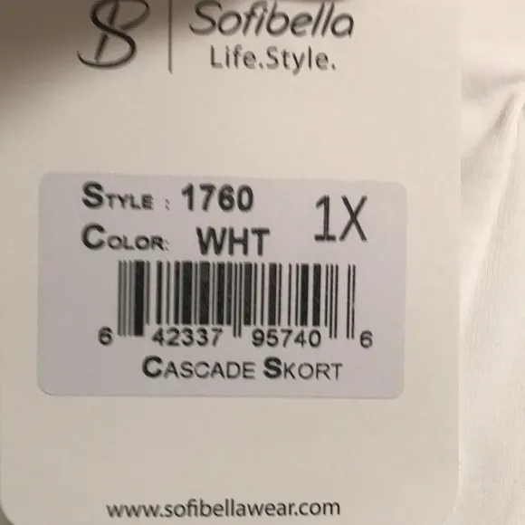 SofiBella Tennis/Golf/Pickleball Skort, NWT!