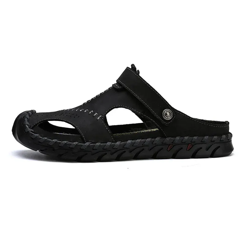 Sommer Herren Ledersandalen