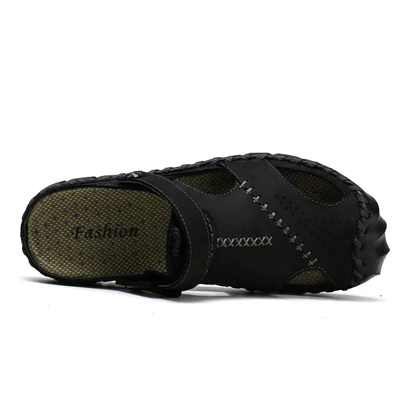 Sommer Herren Ledersandalen