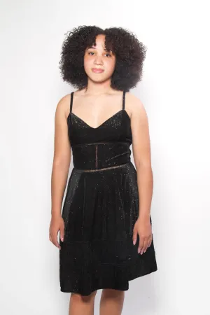 Spaghetti Strap Corduroy Dress
