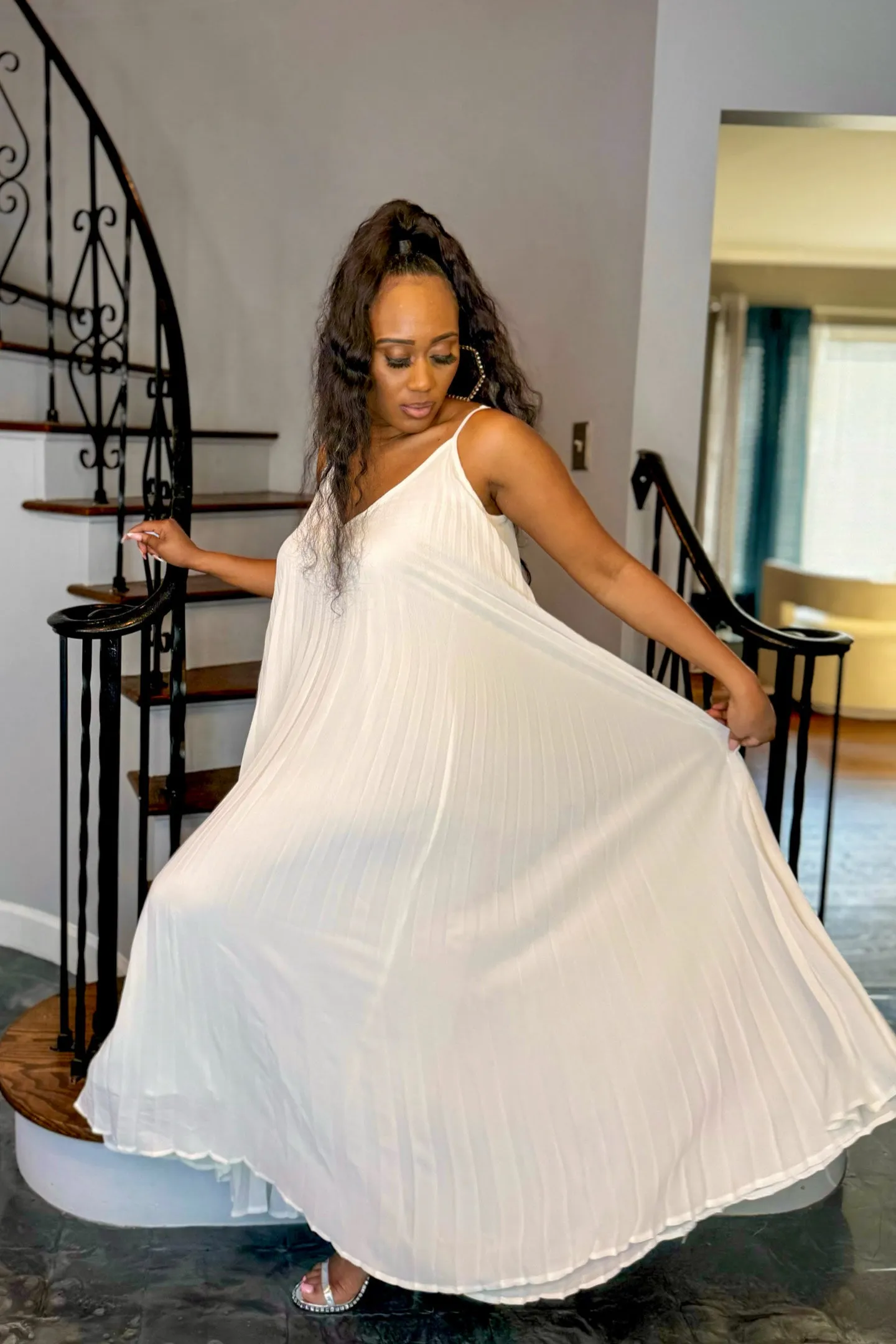SPAGHETTI STRAP MAXI