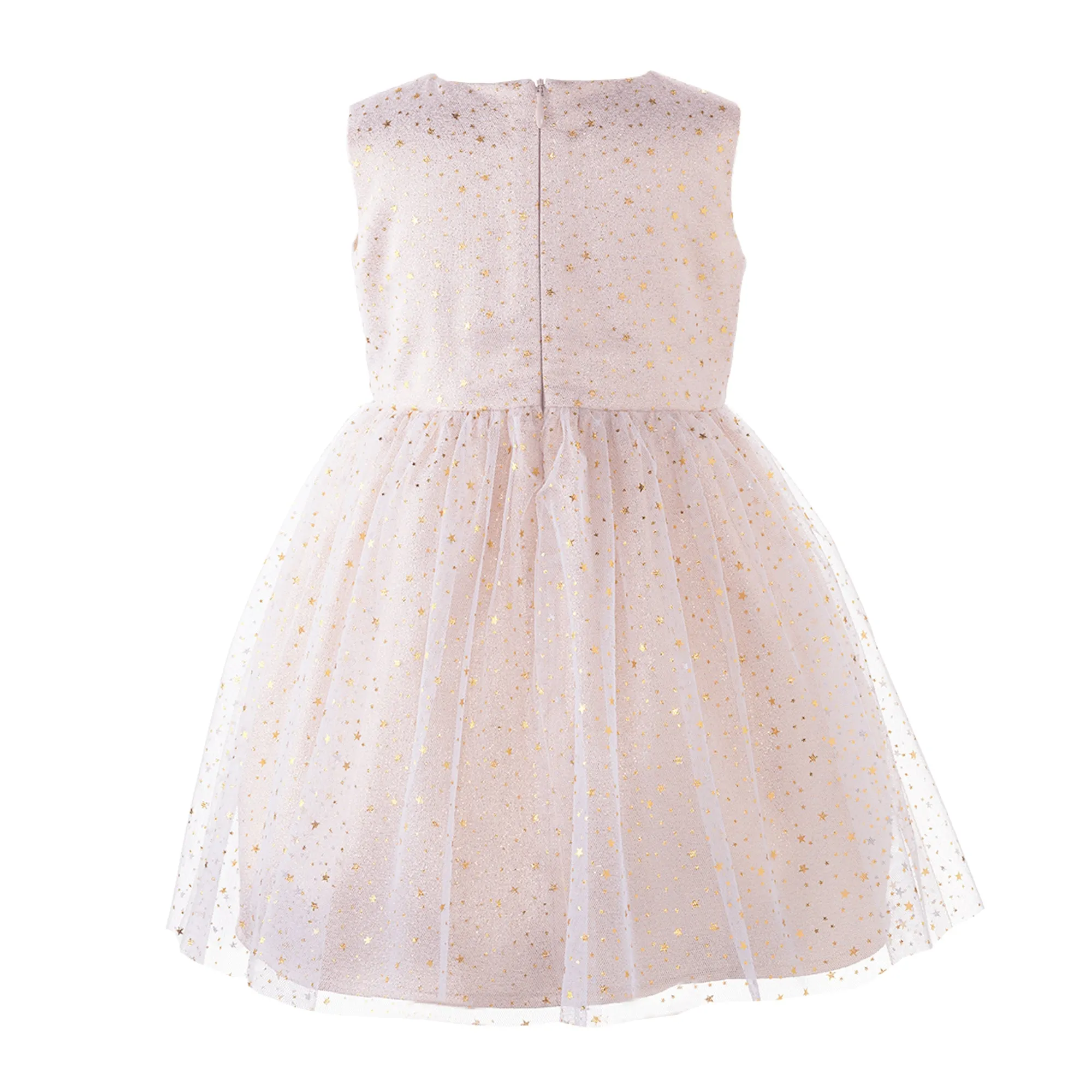 Sparkle Star Tulle Dress Gold