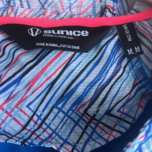 Sunice abstract print Golf  bike windbreaker jacket