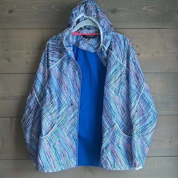 Sunice abstract print Golf  bike windbreaker jacket