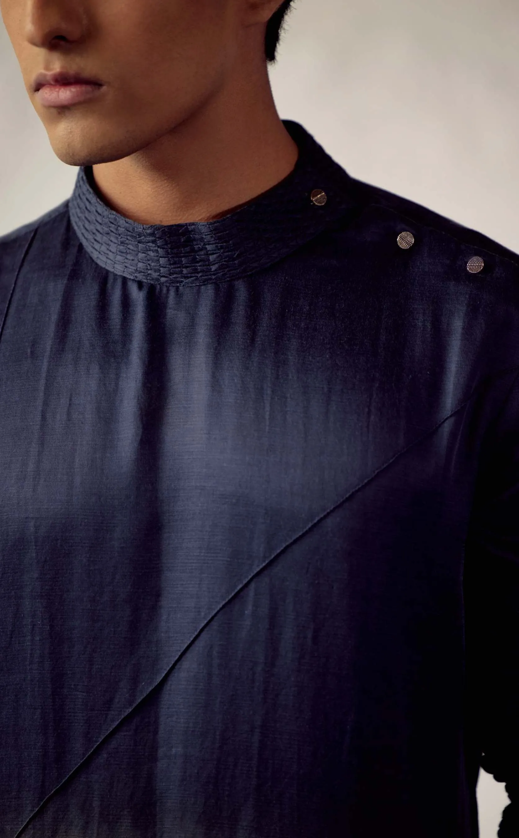 Teal Blue Shrug Kurta Set