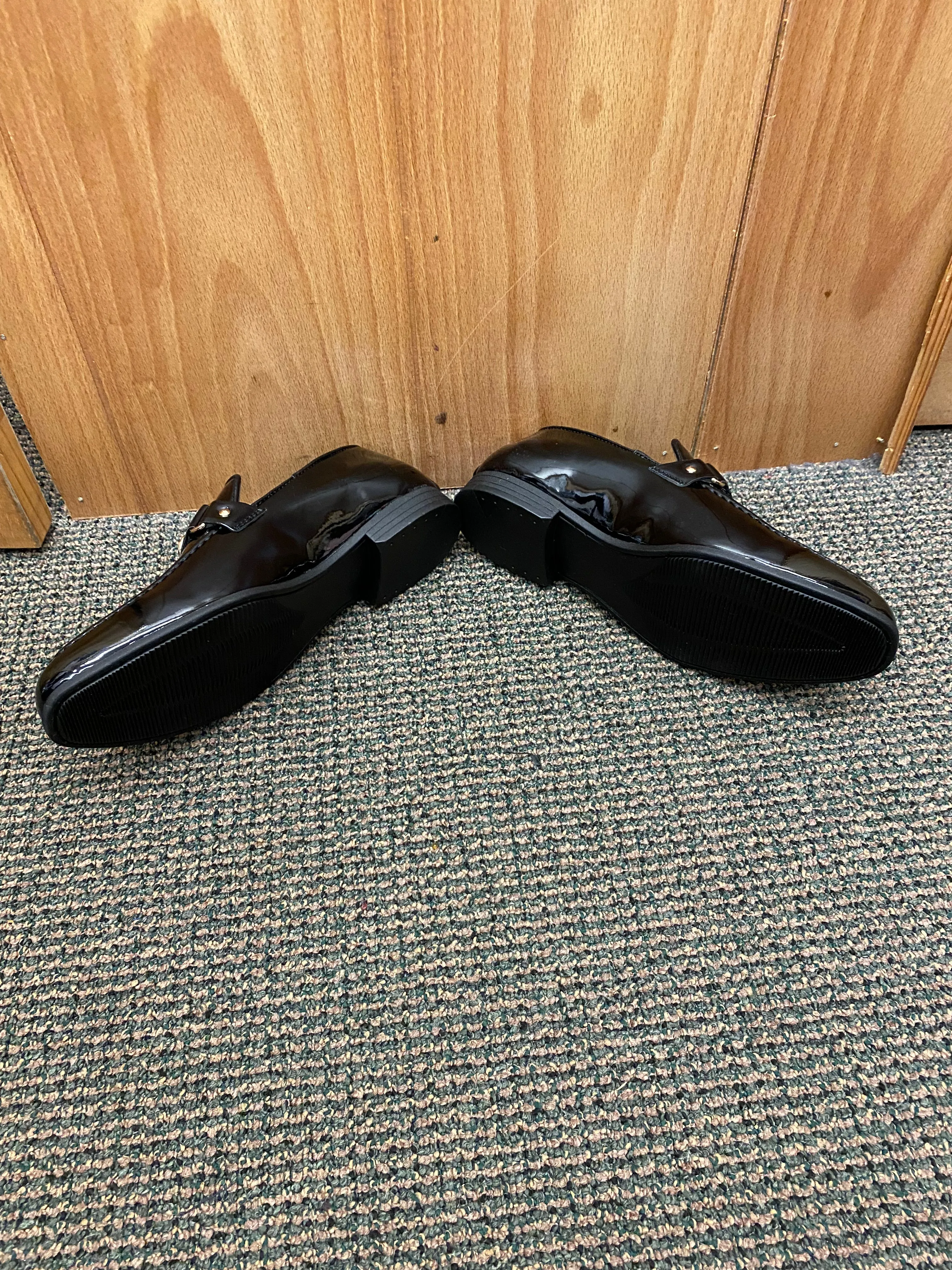 Terroni Italian Design Black Patent Leather Men’s Slip-on Formal Dress/Tuxedo Shoes