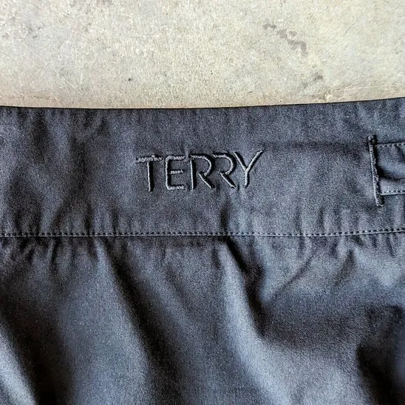 Terry Black Cycling Skirt and Padded Bike Shorts Set large