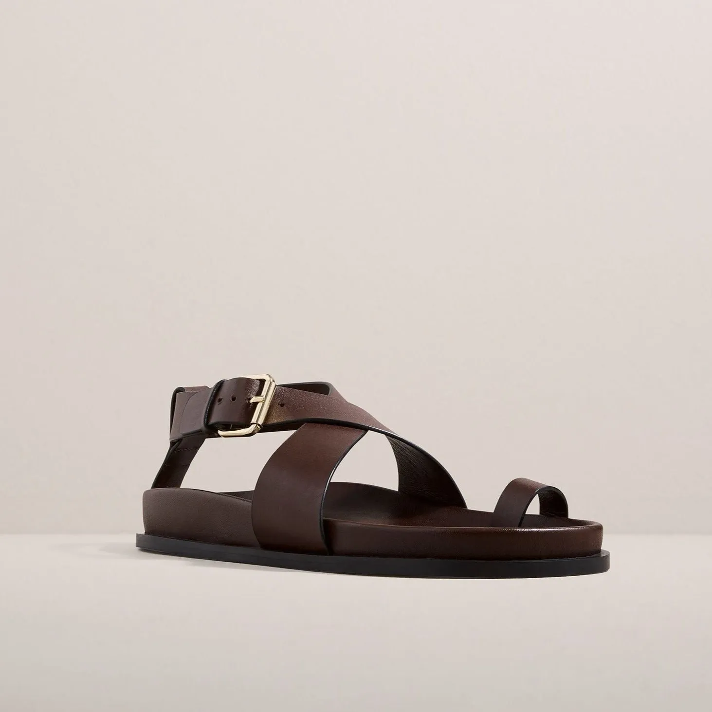 THE DULA SANDAL - WALNUT