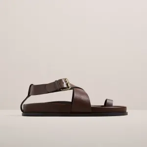 THE DULA SANDAL - WALNUT