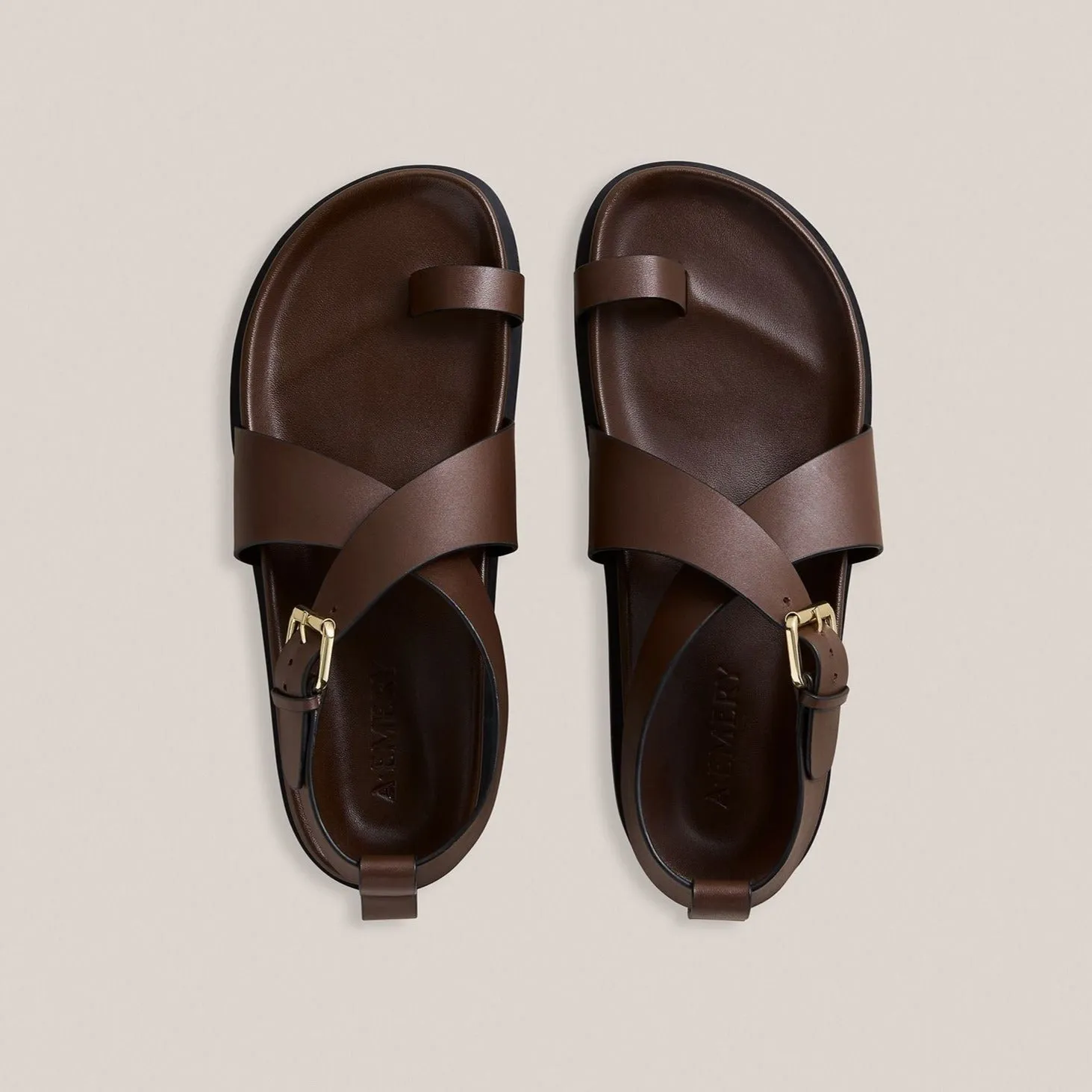 THE DULA SANDAL - WALNUT