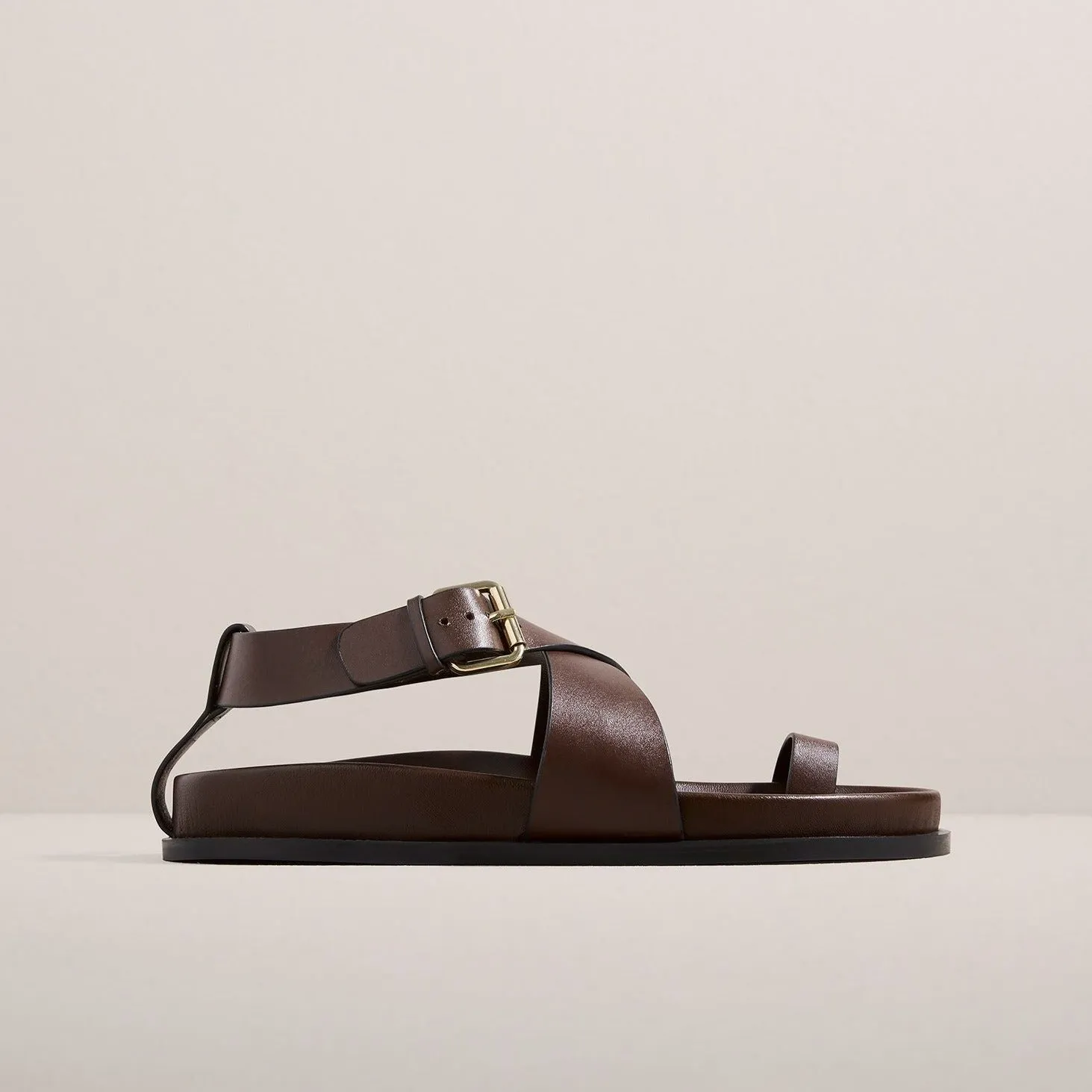 THE DULA SANDAL - WALNUT