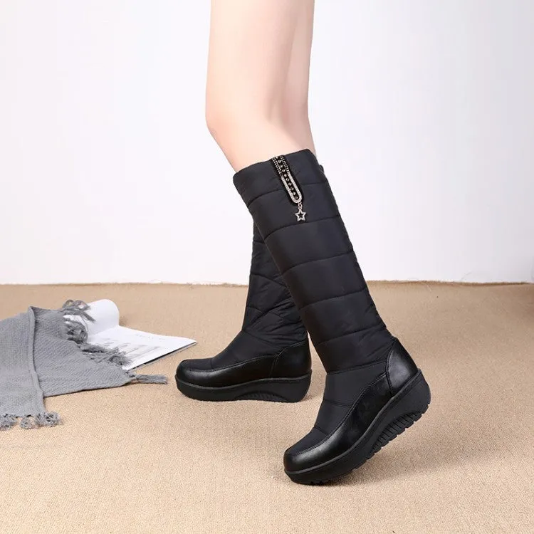 Thick Fur Snow Wedge Boots