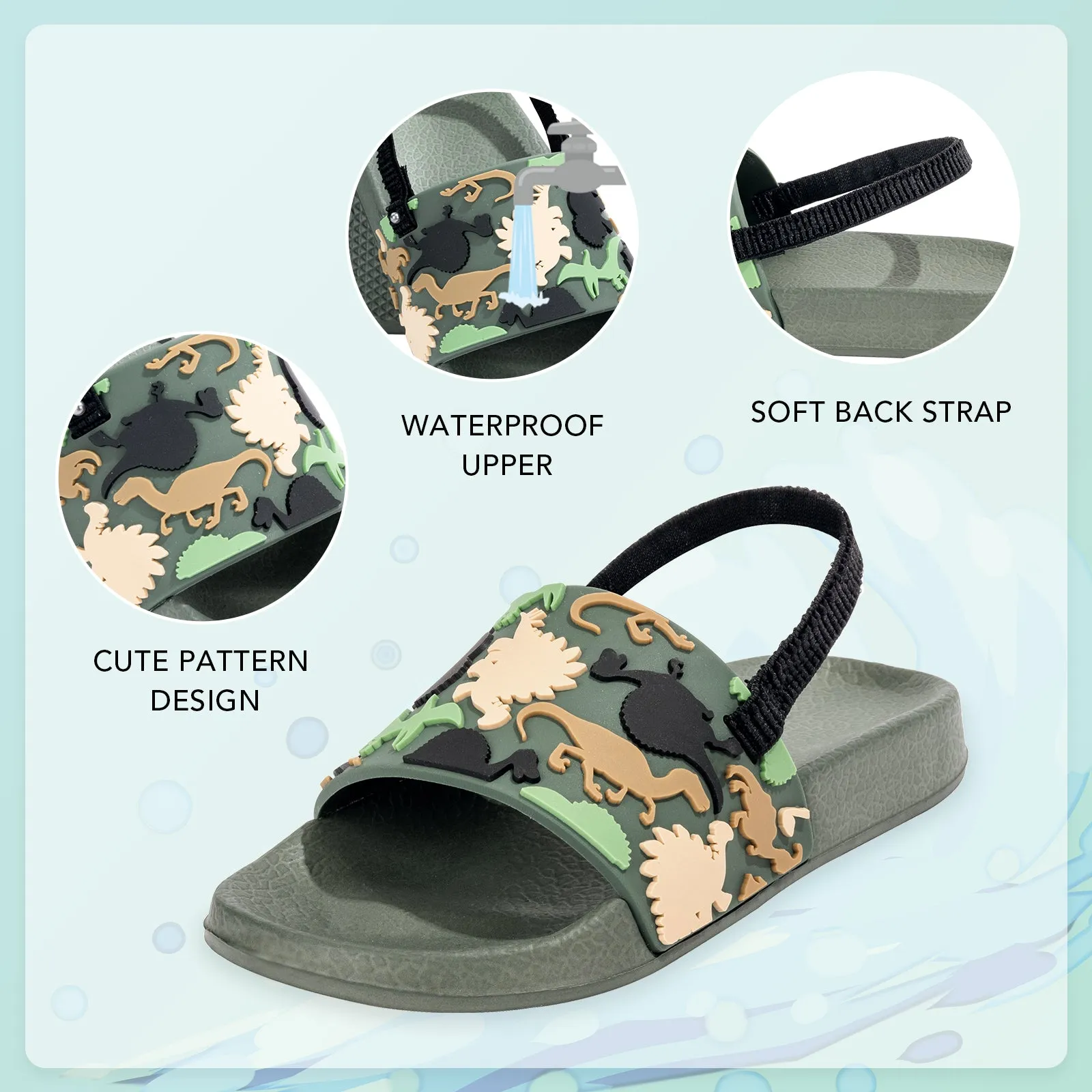 Toddler Slide Sandals Boys Girls Water Shoes Beach Sandals