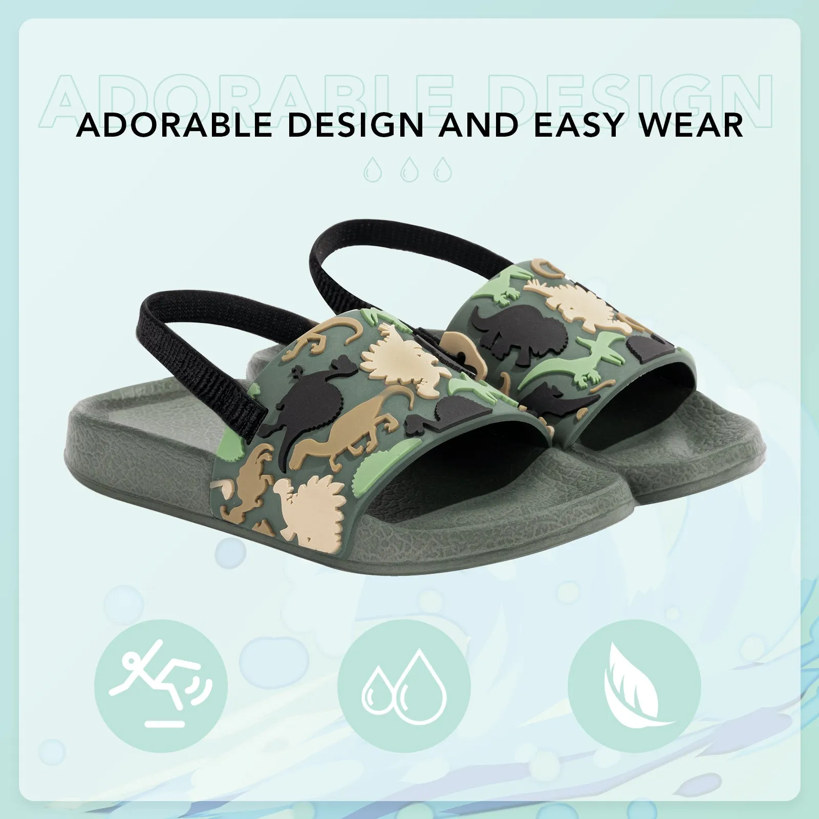 Toddler Slide Sandals Boys Girls Water Shoes Beach Sandals