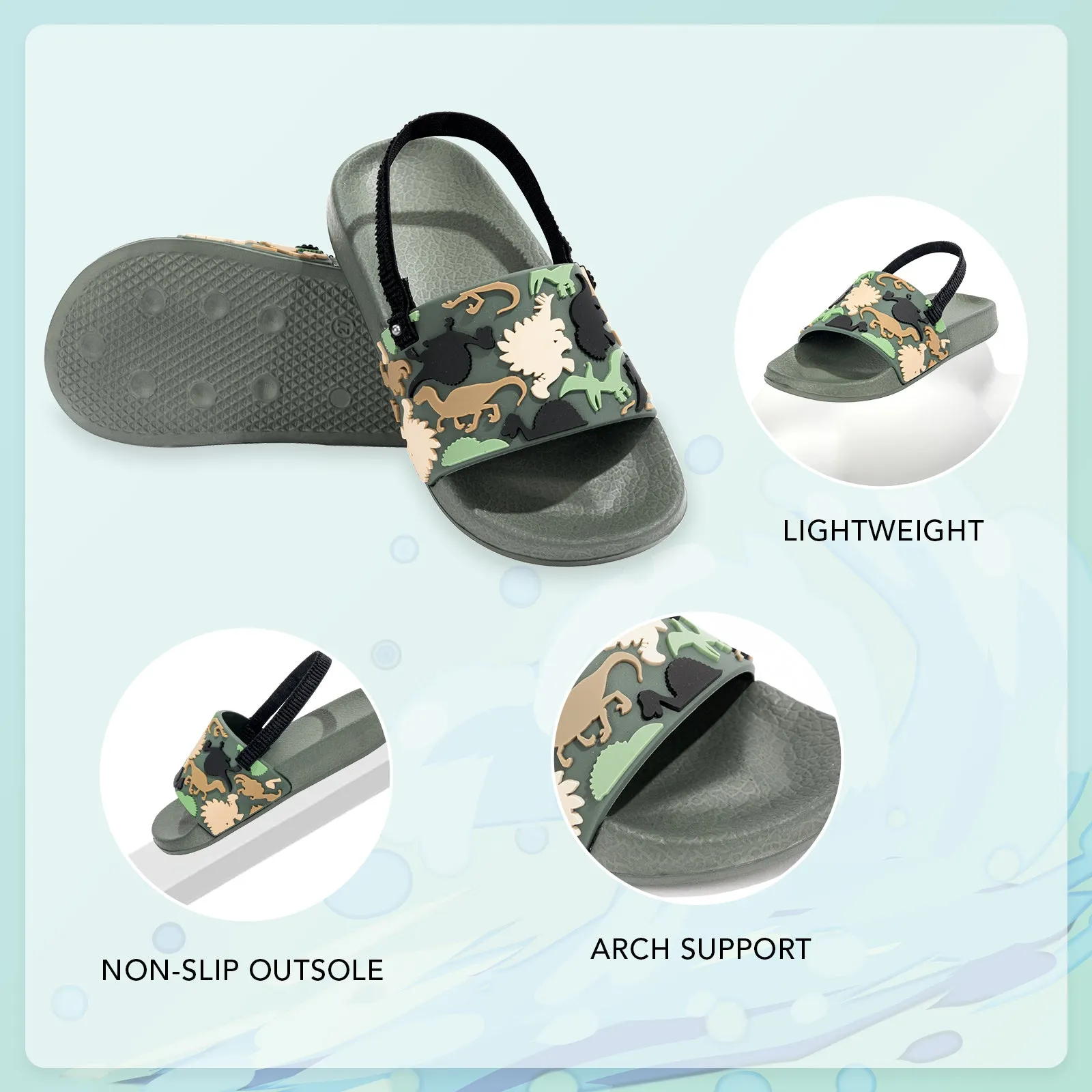 Toddler Slide Sandals Boys Girls Water Shoes Beach Sandals