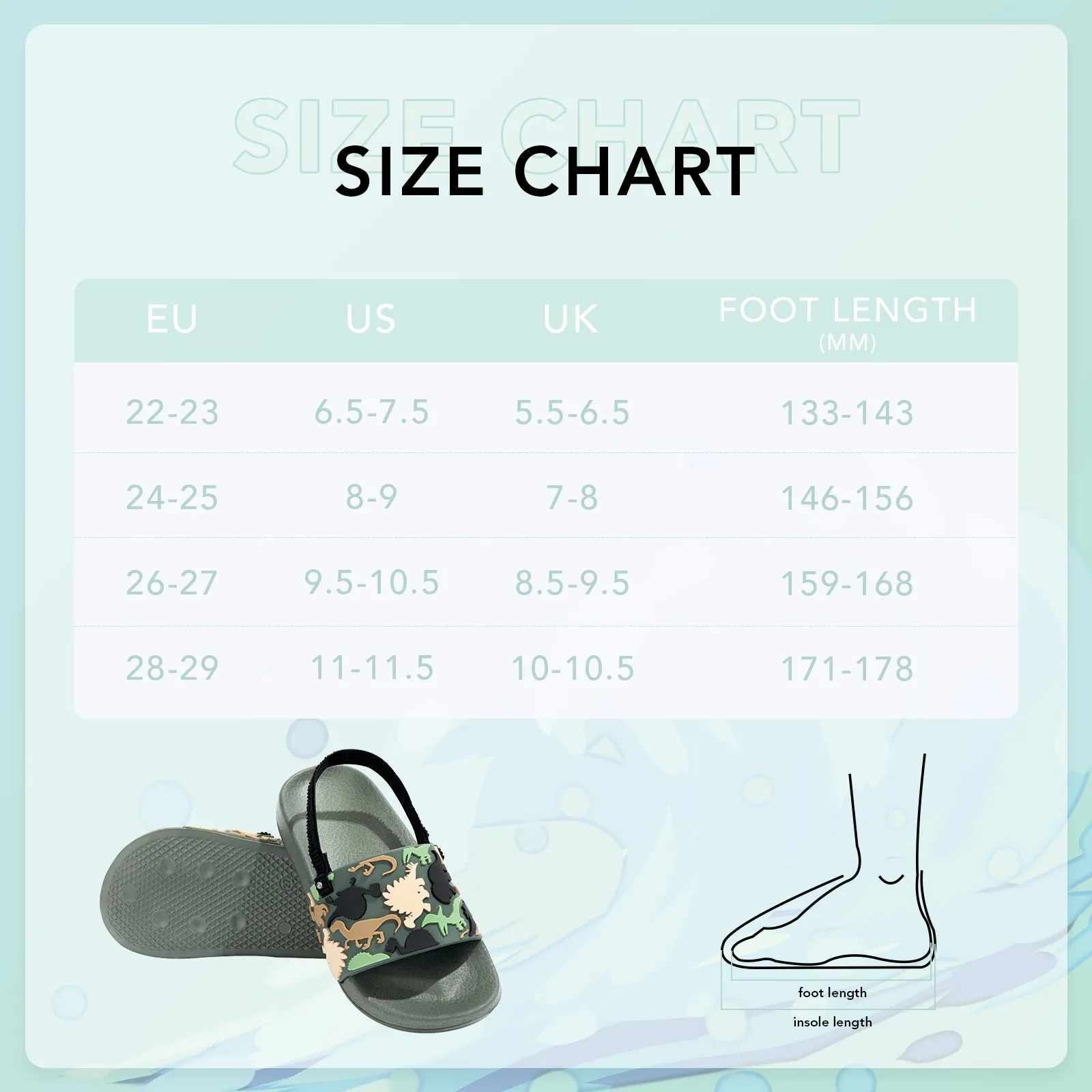 Toddler Slide Sandals Boys Girls Water Shoes Beach Sandals