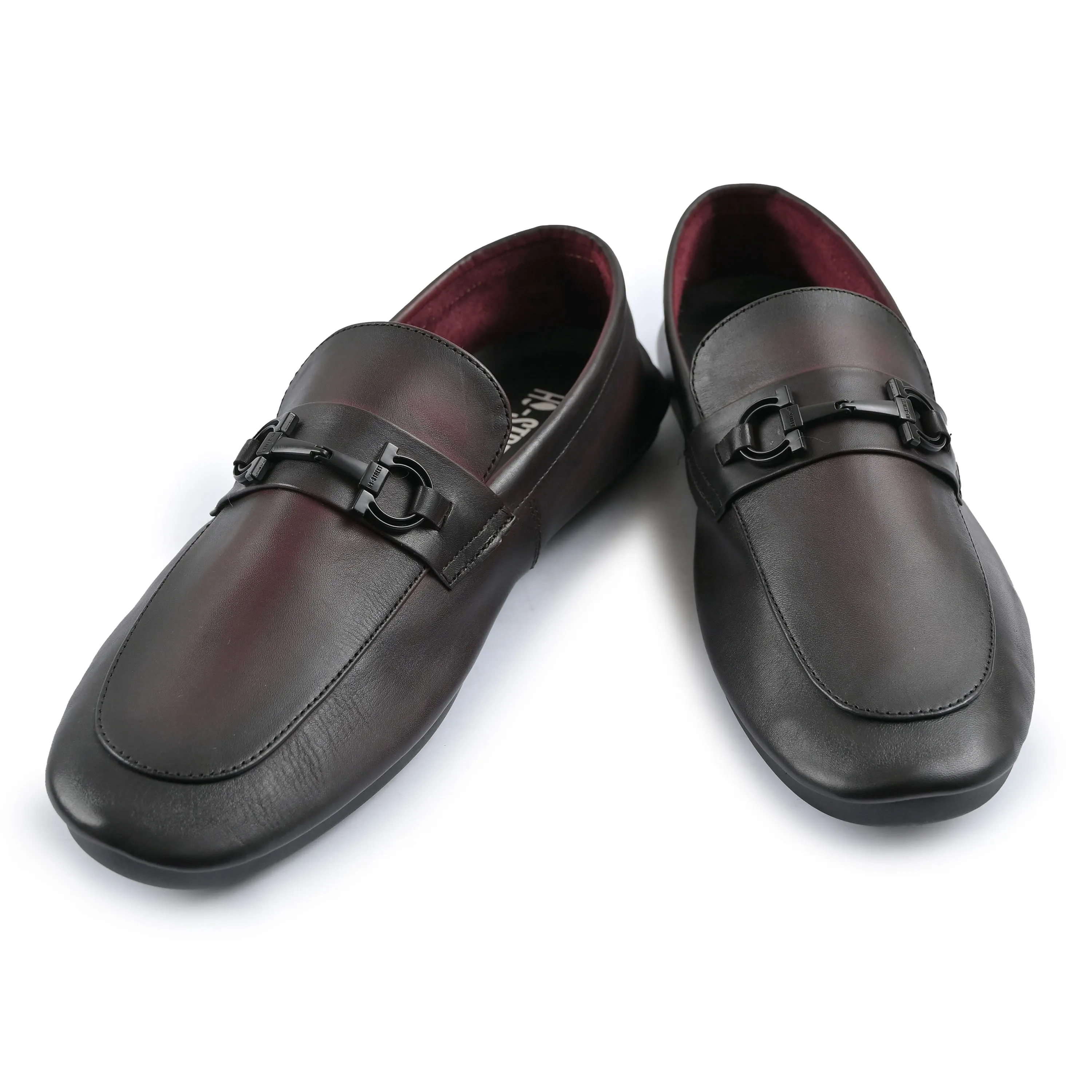 TWO TUNE LEATHER MOCCASIN