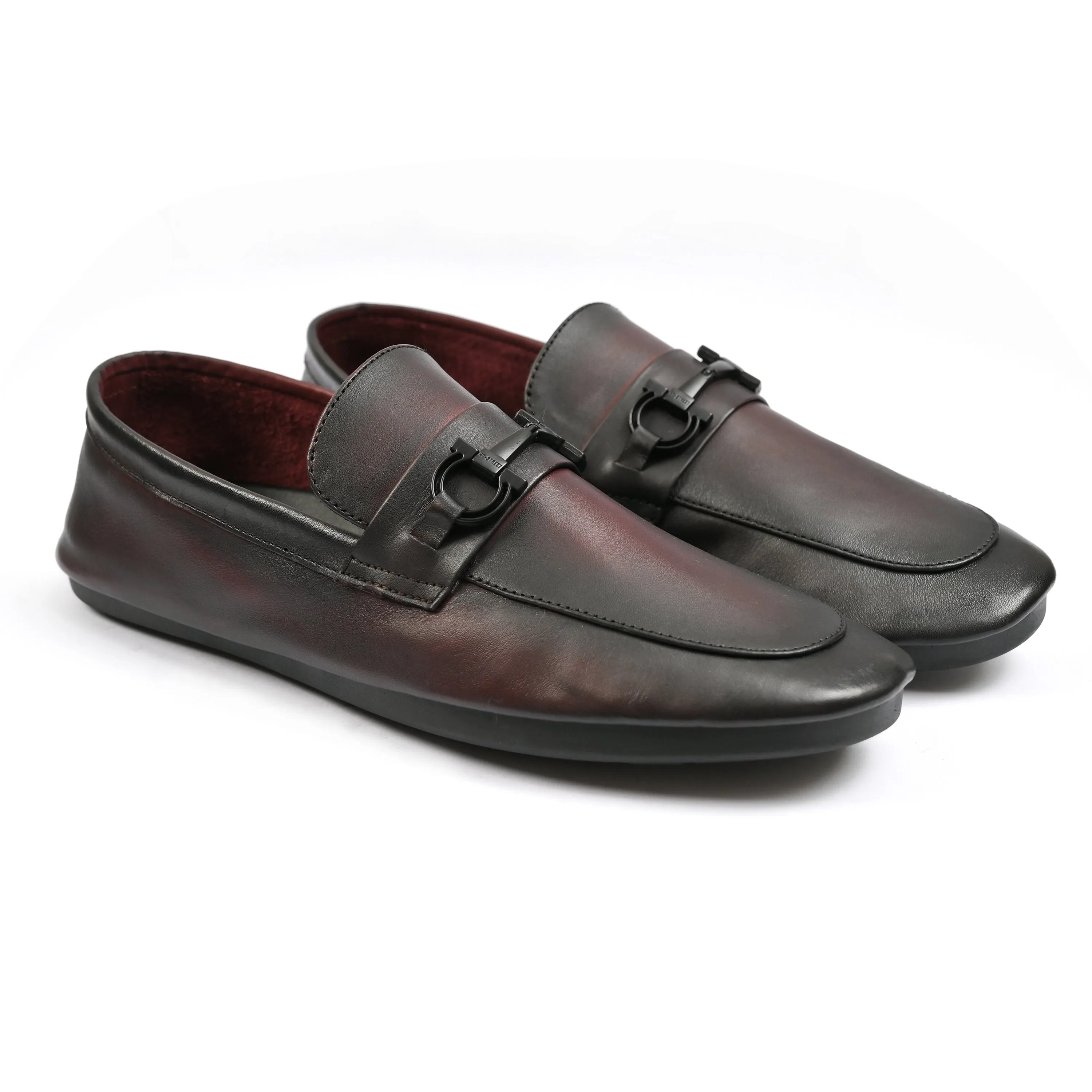 TWO TUNE LEATHER MOCCASIN