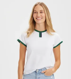 Vintage Ringer Tee - White