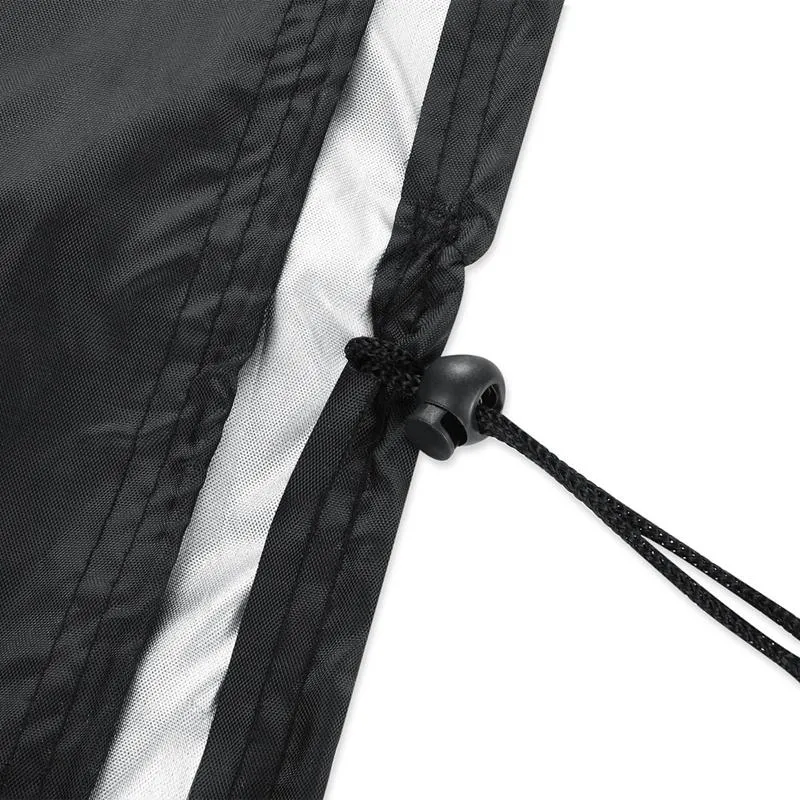 Waterproof 210D Oxford Cloth Cover For Outdoor Furniture Set - Protects From Uv Dust And Rain - 213 X 132 X 74Cm - Black