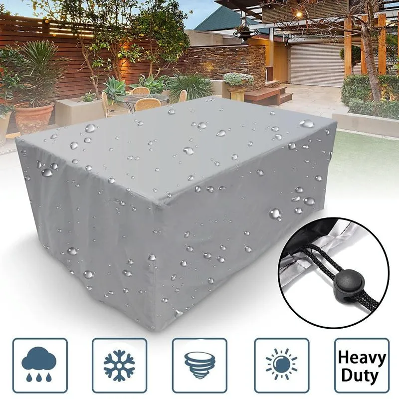 Waterproof Outdoor Table And Chair Cover - 120X120X74Cm