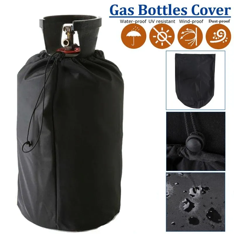 Waterproof Propane Tank Cover - 31X59Cm - Black