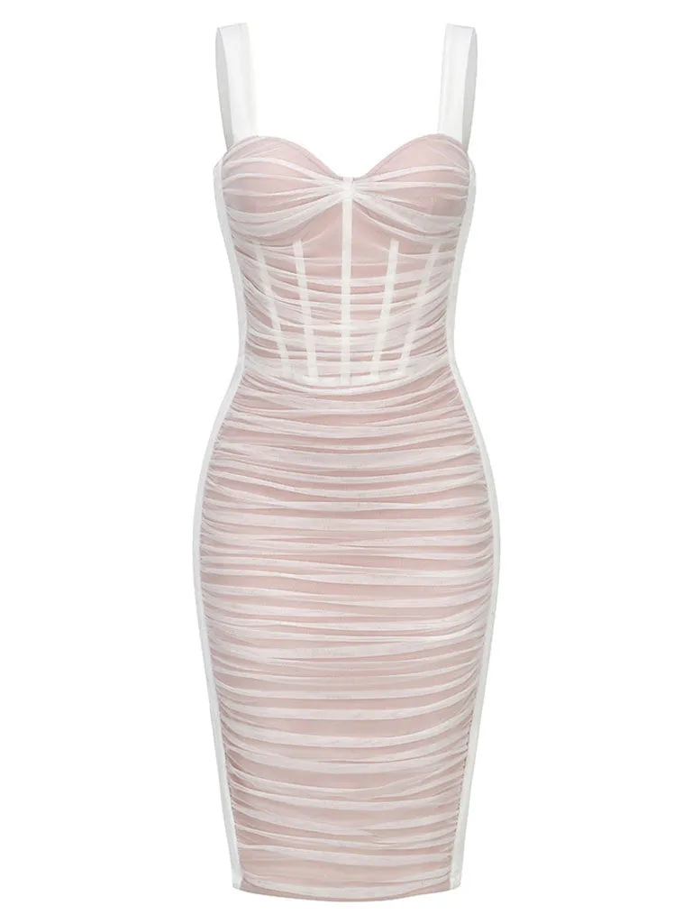 Wine Red Mesh Strap Corset Velvet Bodycon Dress Sexy Gown Party Dress