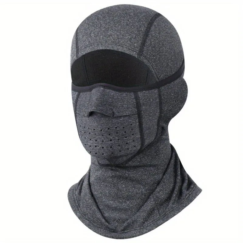 Winter Cycling Warm Face Mask, Breathable Coldproof Head Cover, Elastic Neck Cover, Outdoor Sports Skiing Face Protection Headgear