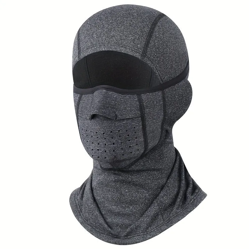 Winter Cycling Warm Face Mask, Breathable Coldproof Head Cover, Elastic Neck Cover, Outdoor Sports Skiing Face Protection Headgear