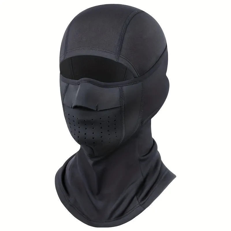 Winter Cycling Warm Face Mask, Breathable Coldproof Head Cover, Elastic Neck Cover, Outdoor Sports Skiing Face Protection Headgear