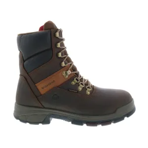 Wolverine Cabor EXP Waterproof 8" W10317 Mens Brown Wide Work Boots