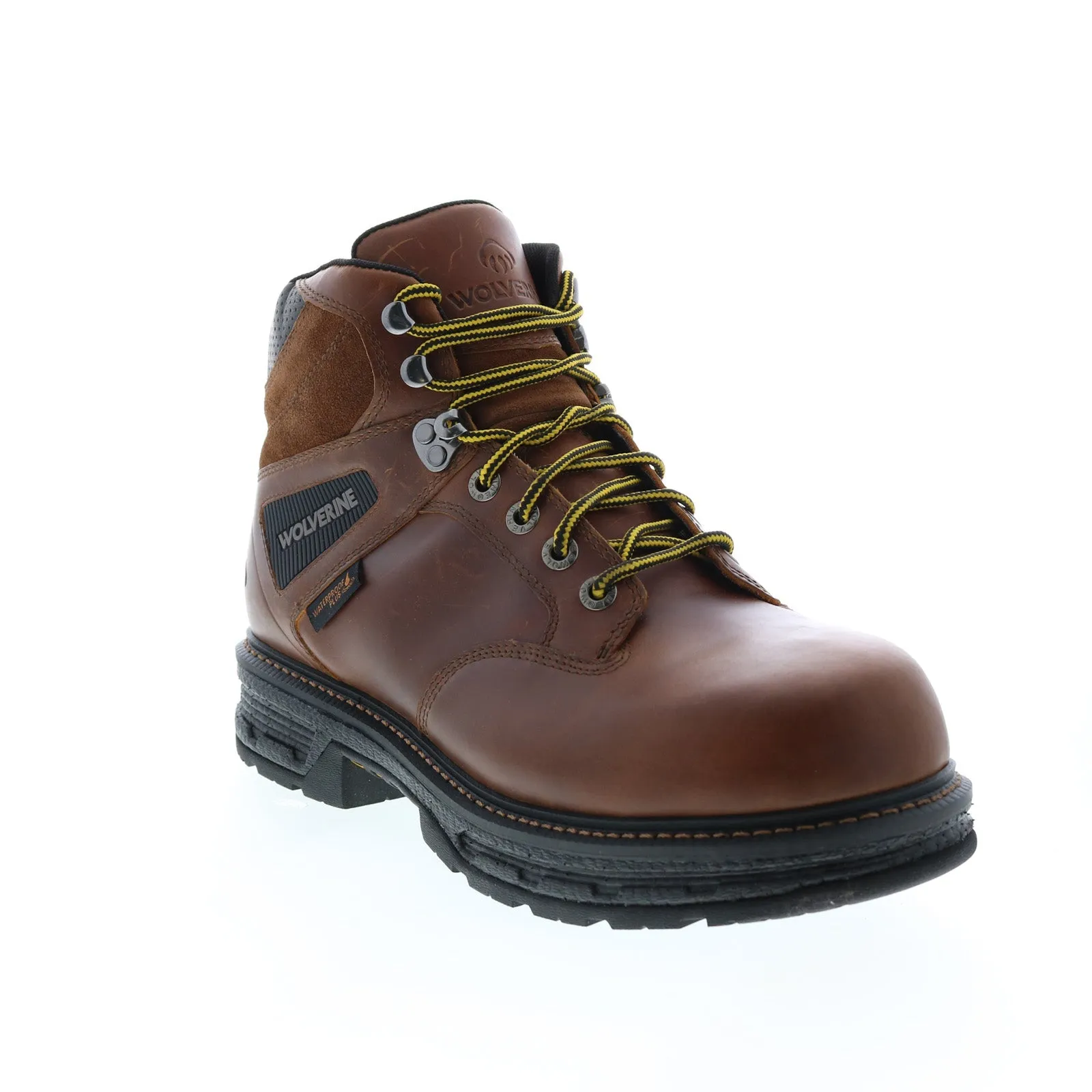 Wolverine Hellcat Ultraspring Waterproof 6" Mens Brown Wide Work Boots