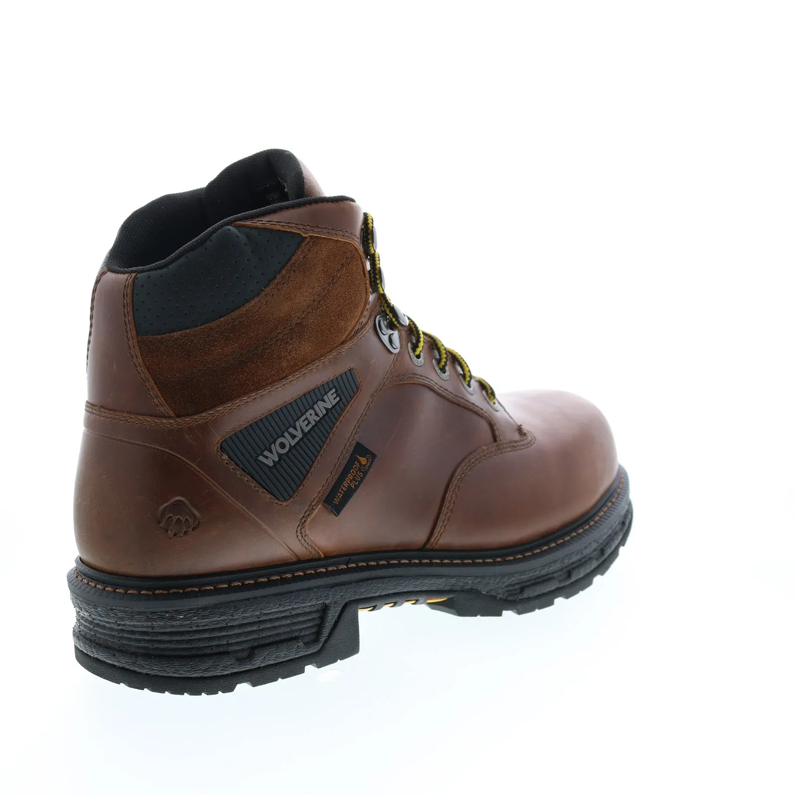 Wolverine Hellcat Ultraspring Waterproof 6" Mens Brown Wide Work Boots