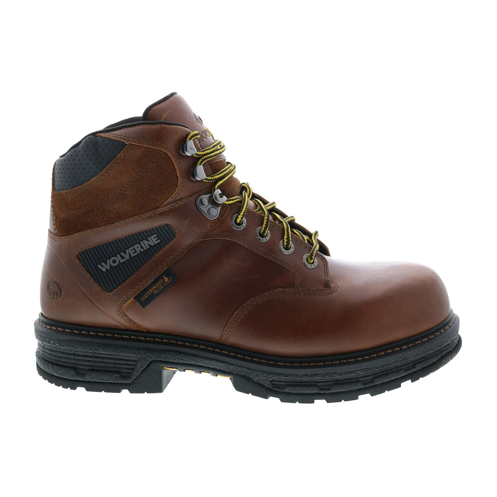 Wolverine Hellcat Ultraspring Waterproof 6" Mens Brown Wide Work Boots
