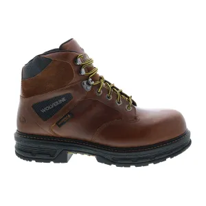 Wolverine Hellcat Ultraspring Waterproof 6" Mens Brown Wide Work Boots