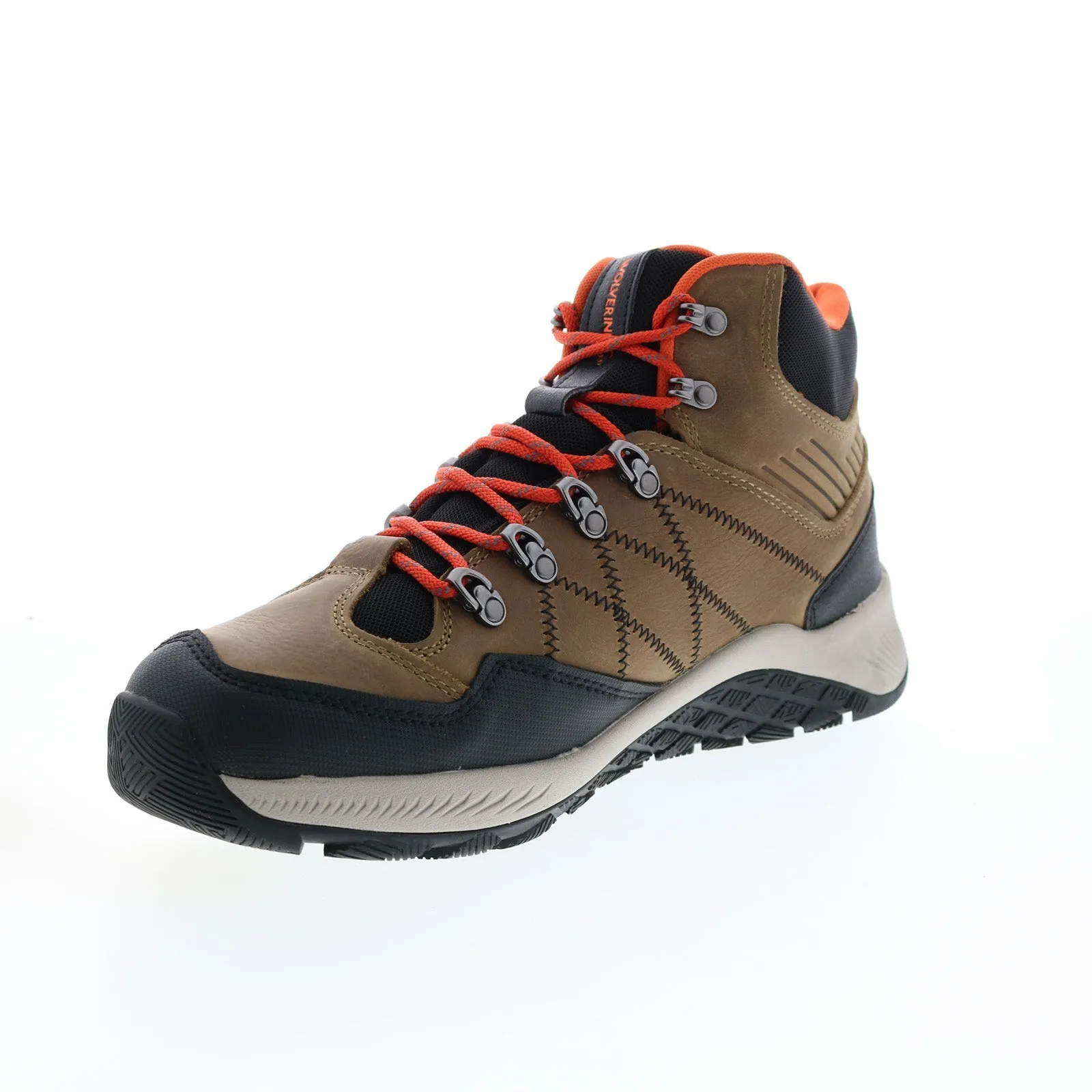 Wolverine Luton Hiker Waterproof Mid W880371 Mens Brown Wide Hiking Boots